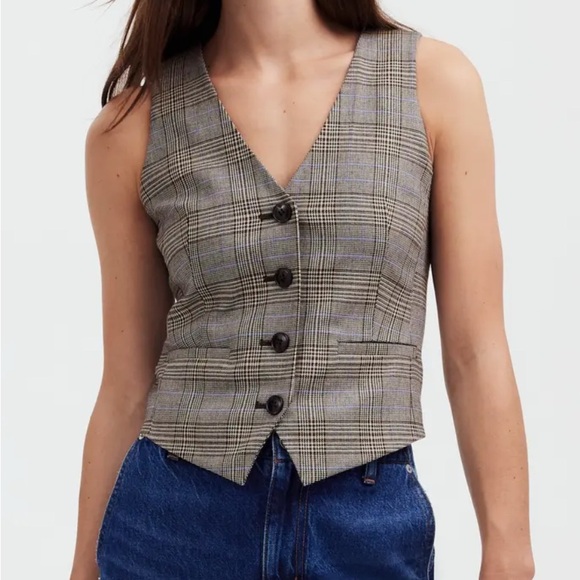 Madewell Glen plaid vest - Picture 4 of 4